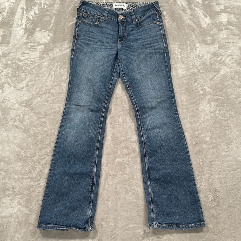 Ariat Real Denim Jeans Womens 30R Blue Bootcut Western Mid Rise Cowgirl Rodeo
